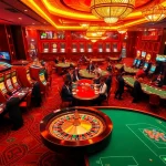 Experience the excitement of winning at https://mm88.co.uk/ with players at a bustling casino table enjoying a game of poker.