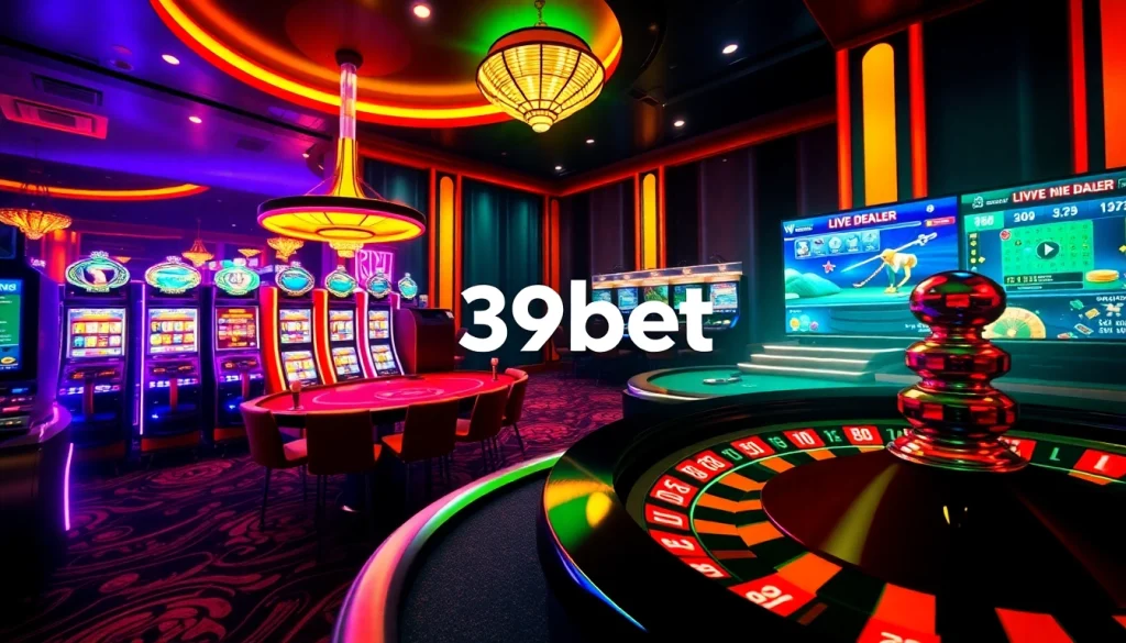 Experience the thrill of online roulette at 39bet with vibrant gaming tables and exciting gambling action.