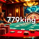 79king poker table with vibrant poker chips and thrilling gameplay.