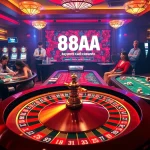 Experience the thrill of the casino with 88AA promotions shining bright at exciting poker and roulette tables.