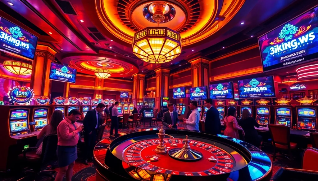 Experience the excitement of gambling at 3king.ws, featuring vibrant slot machines and intense poker gameplay.